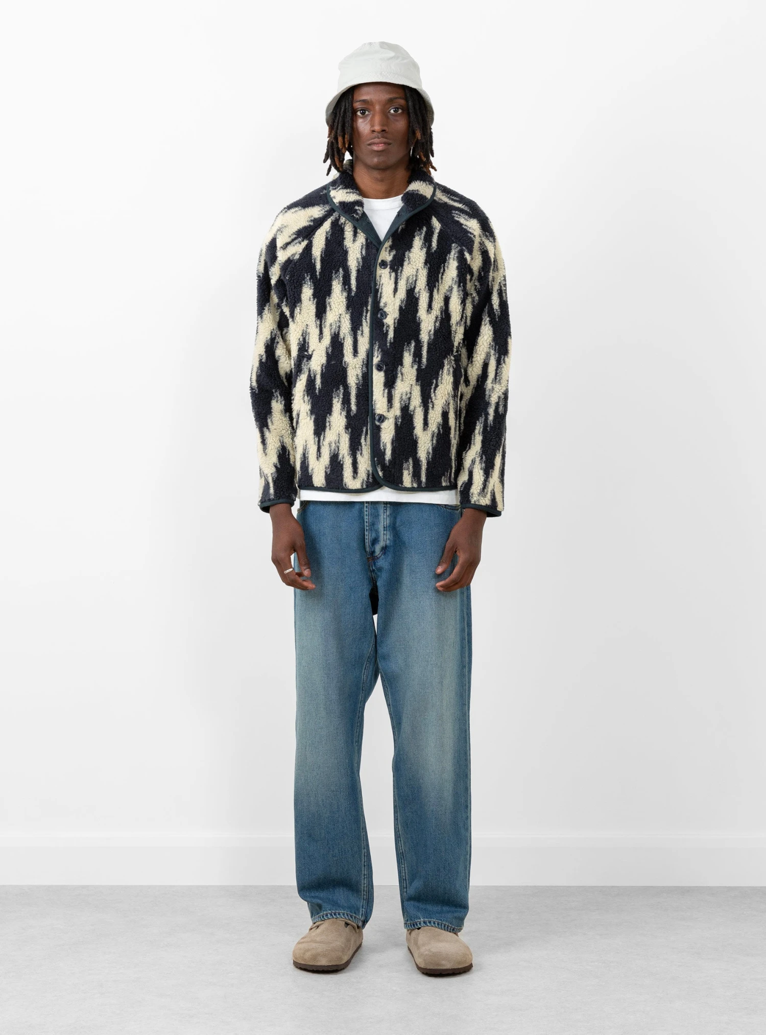 Beach Jacket Navy & Ecru - Image 2