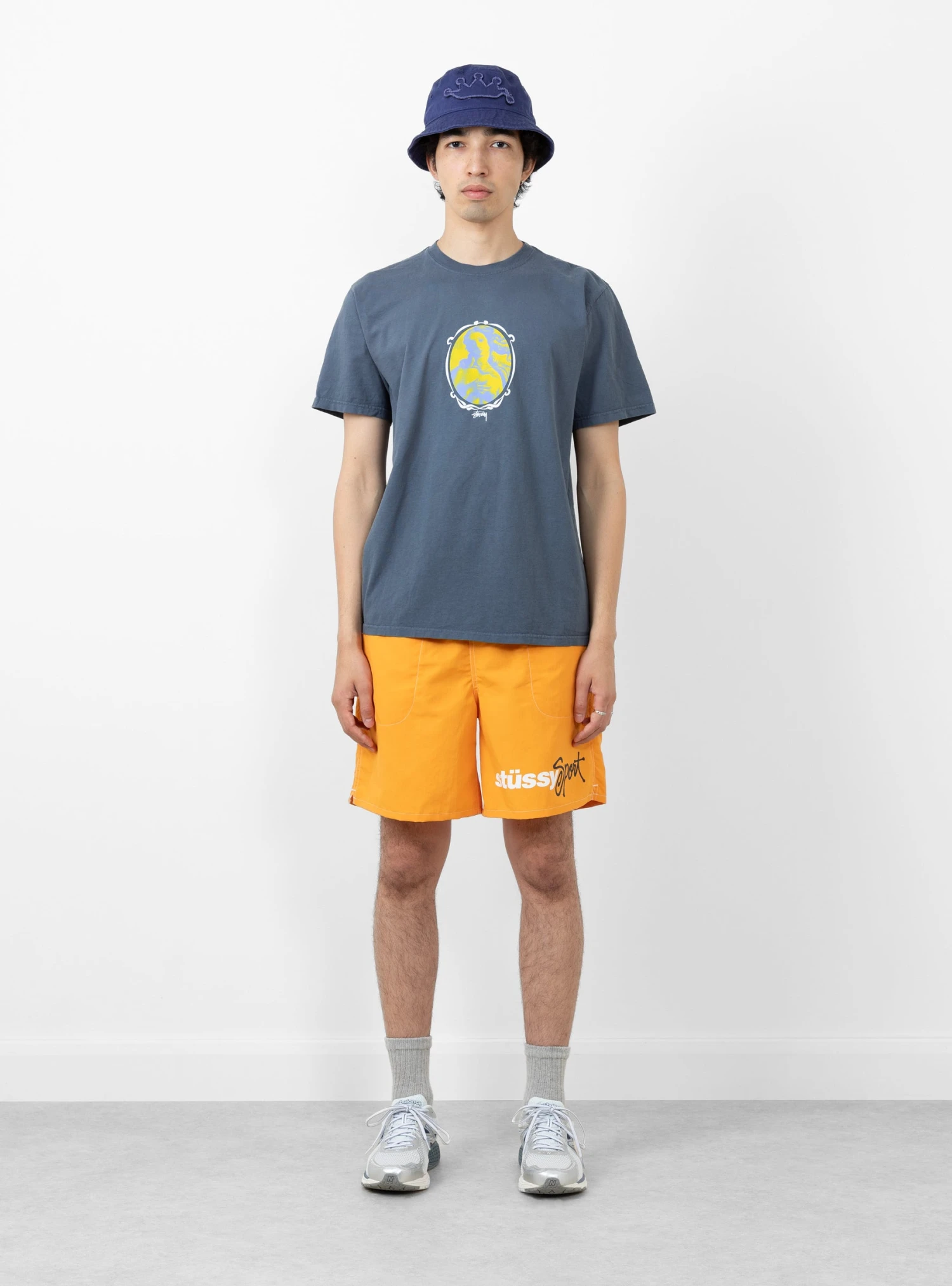 Stüssy Water Short Sport Logo Tangerine - Image 2