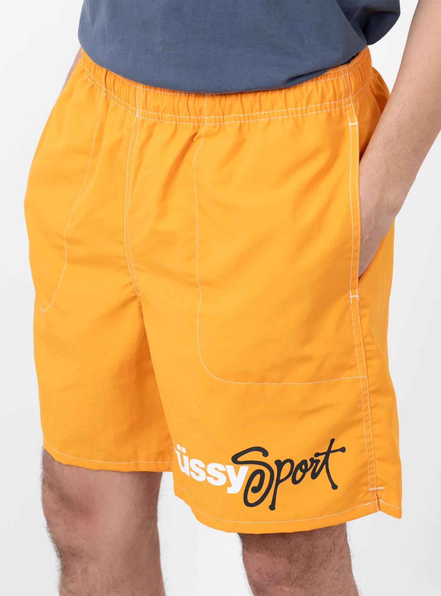 Stüssy Water Short Sport Logo Tangerine - Image 6