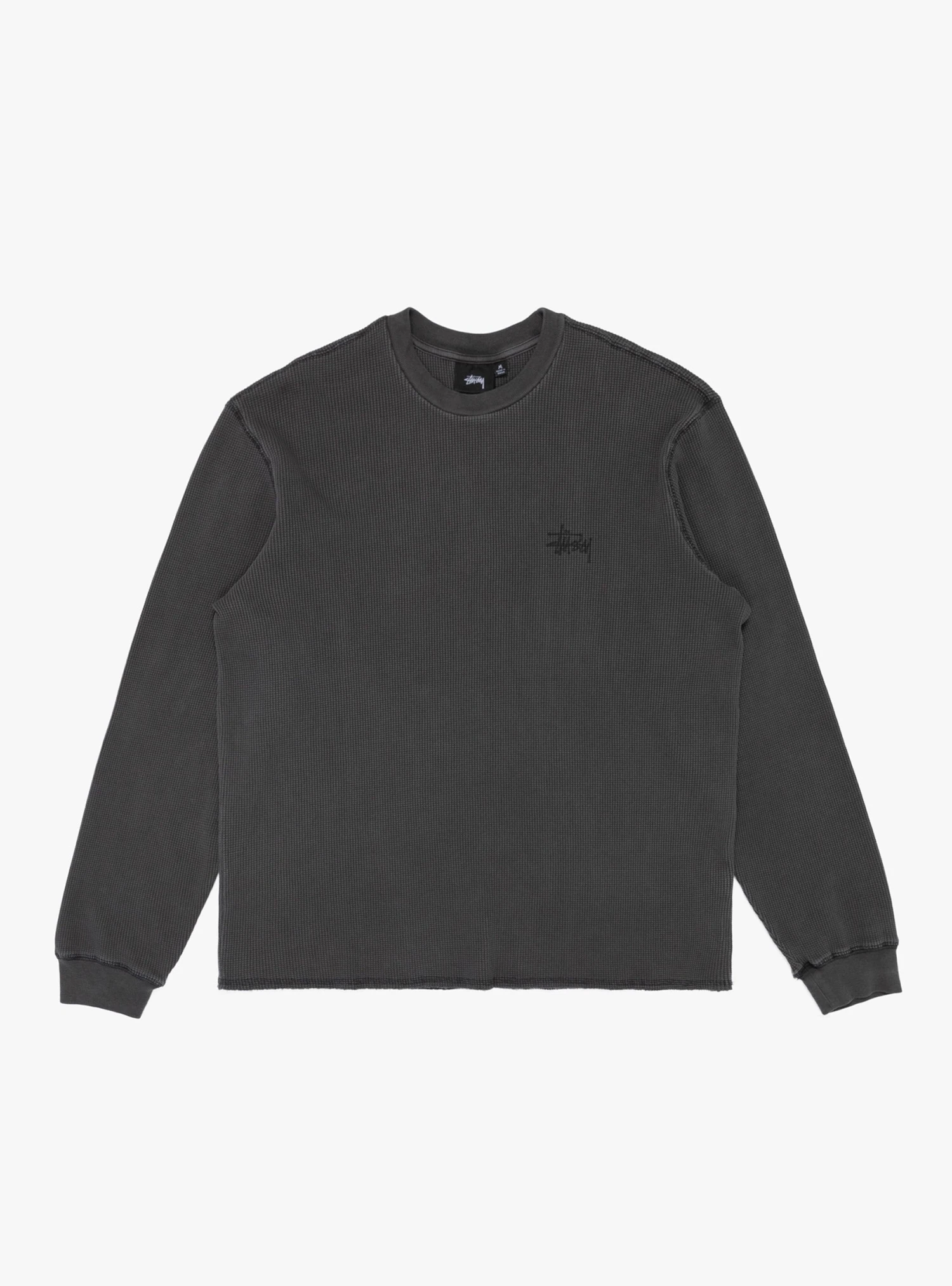 Stüssy Basic Stock LS Thermal Washed Black
