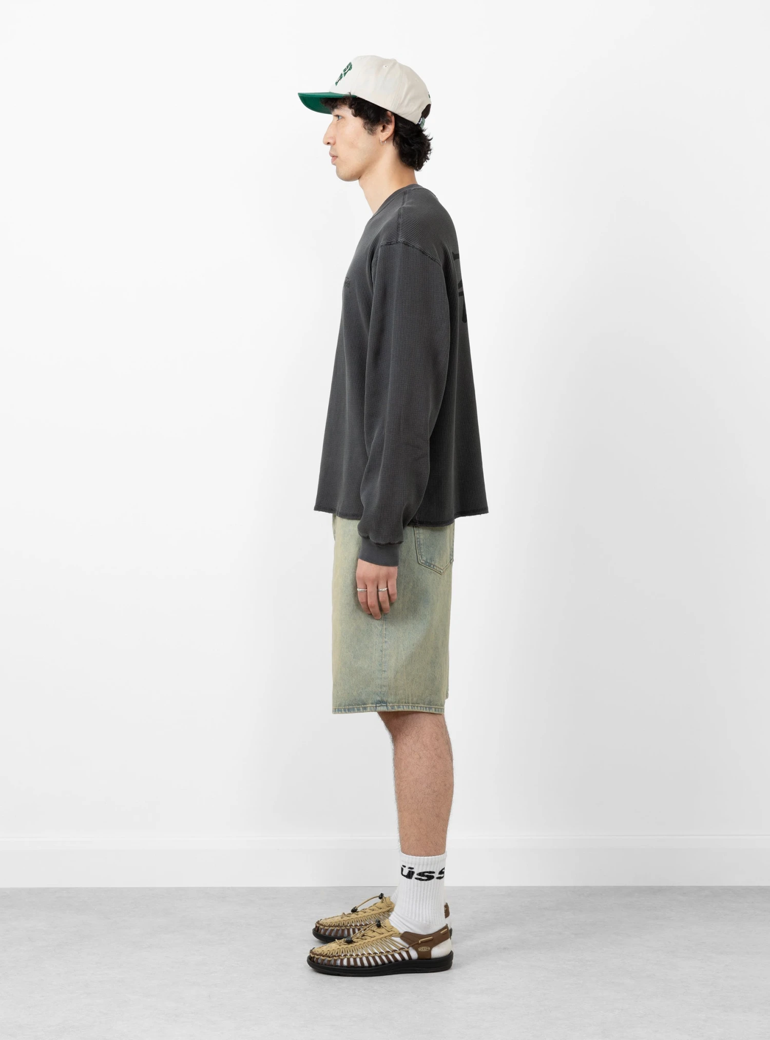 Stüssy Basic Stock LS Thermal Washed Black - Image 3