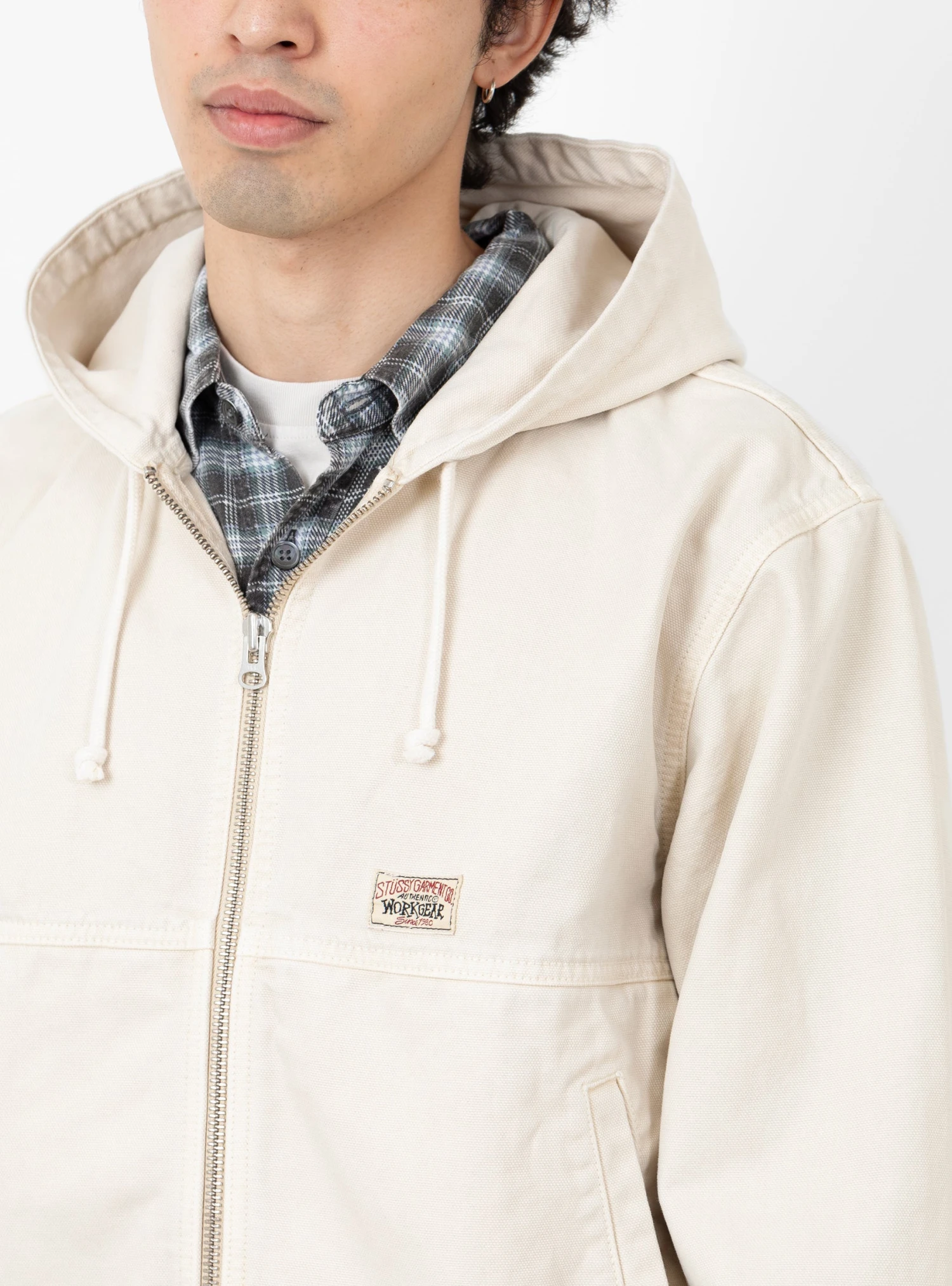 Stüssy Work Jacket Unlined Canvas Vintage Natural - Image 5