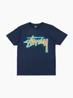 Stüssy Thermal Stock Tee Navy