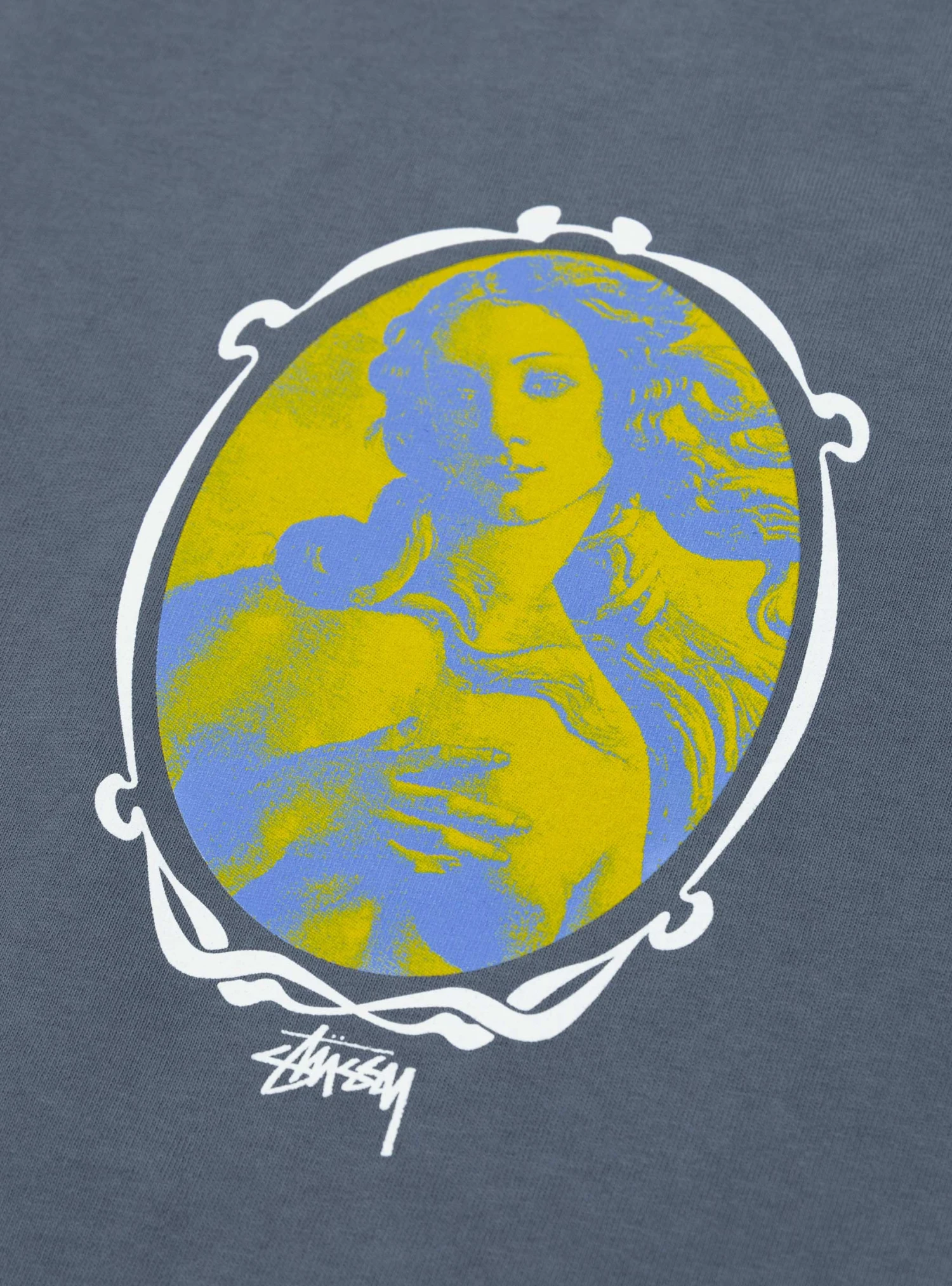 Stüssy Venus Oval Pigment Dyed Tee Indigo - Image 3