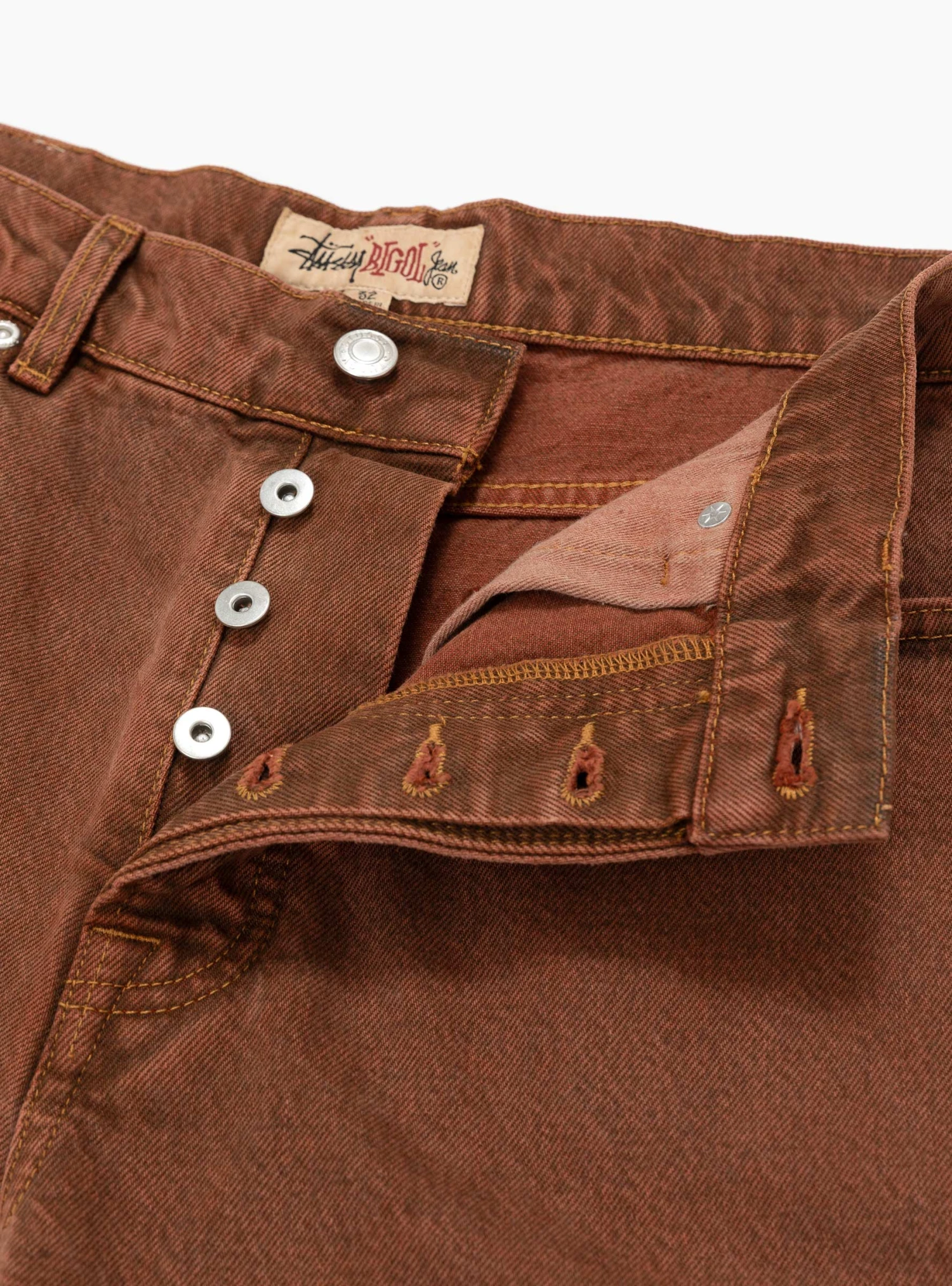 Stüssy Big Ol Shorts Denim Clay - Image 3