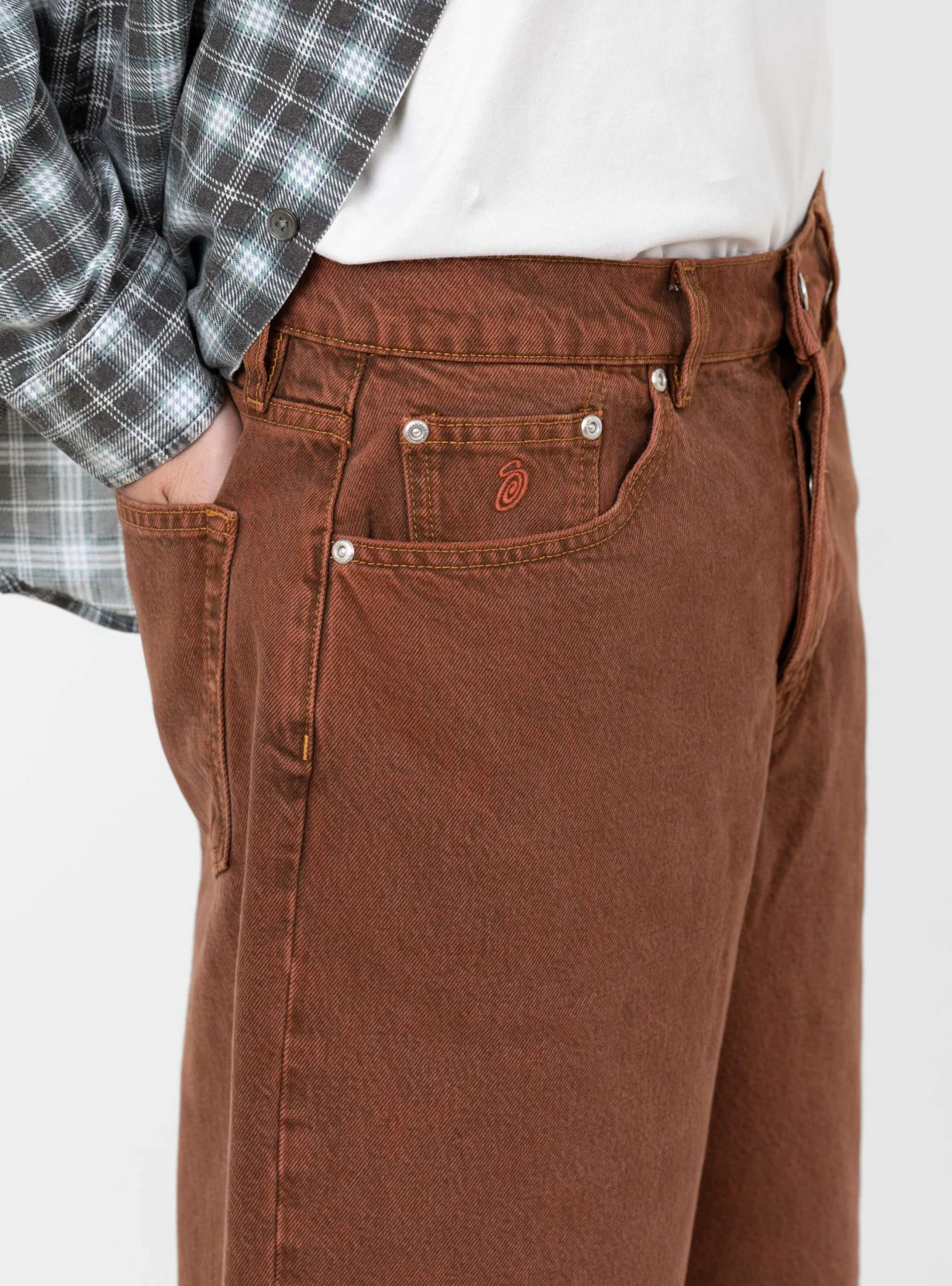 Stüssy Big Ol Shorts Denim Clay - Image 5