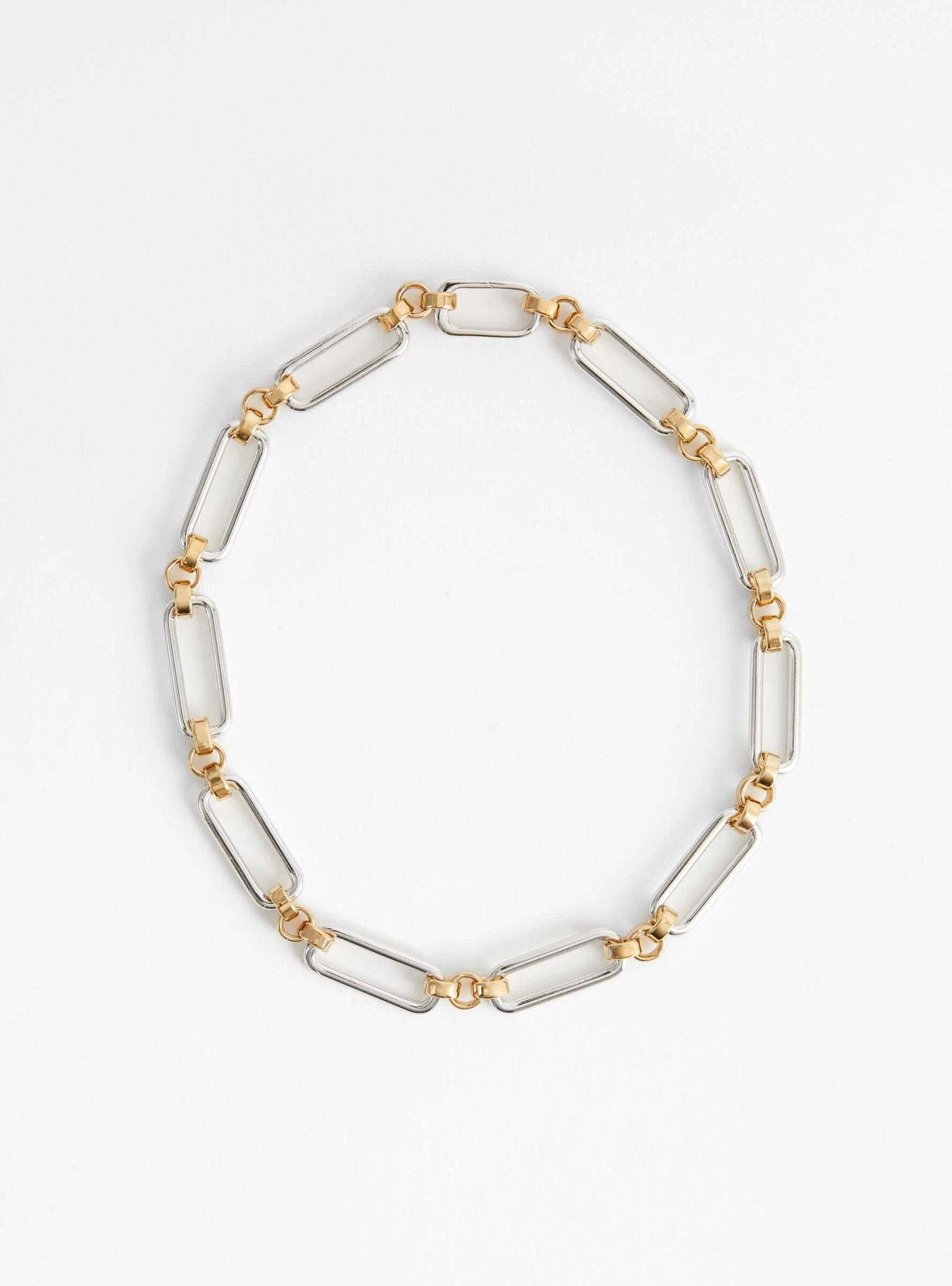 Two Tone Stanza Necklace - Image 2