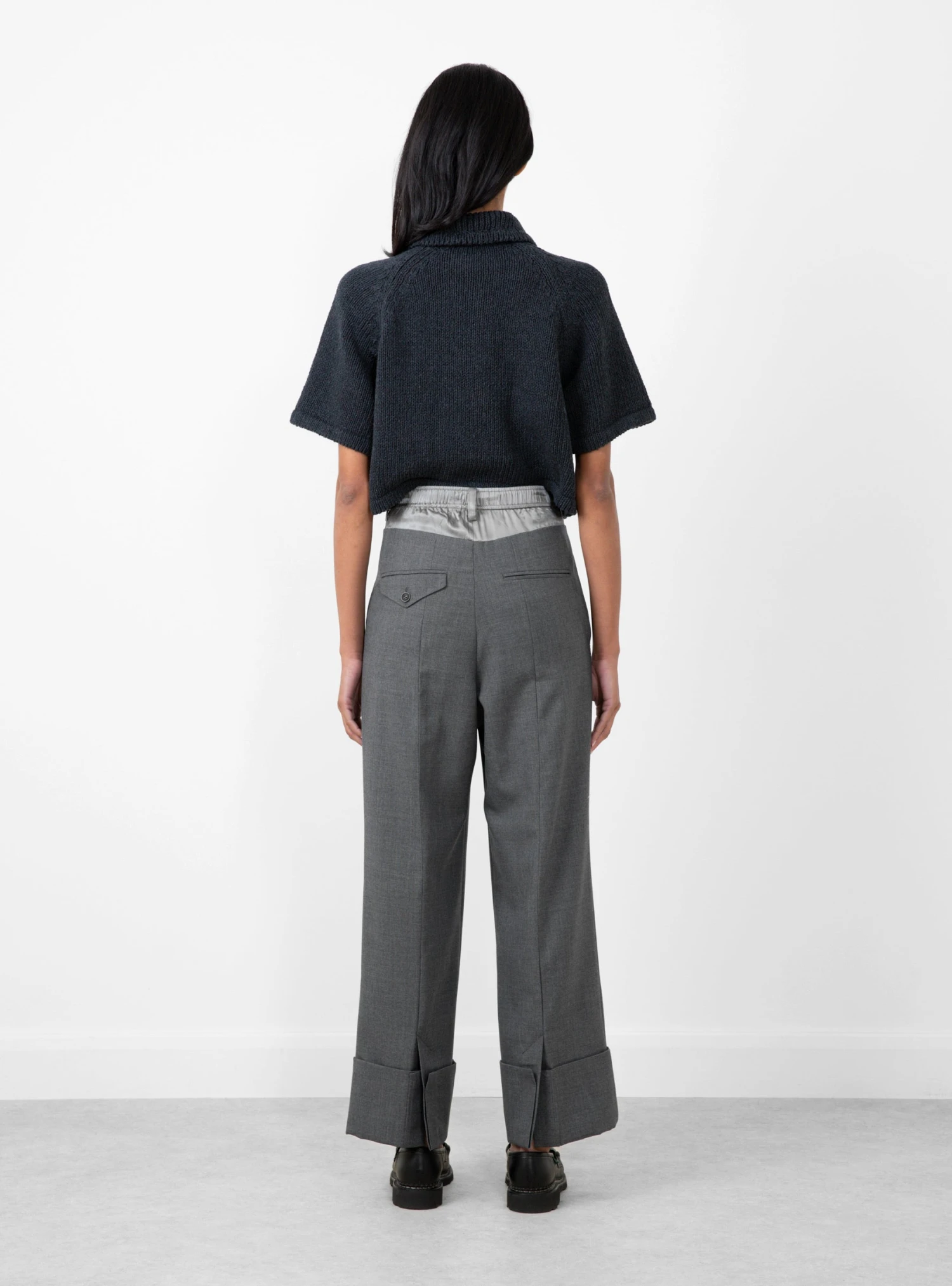 Heather Cotton Top Navy - Image 4