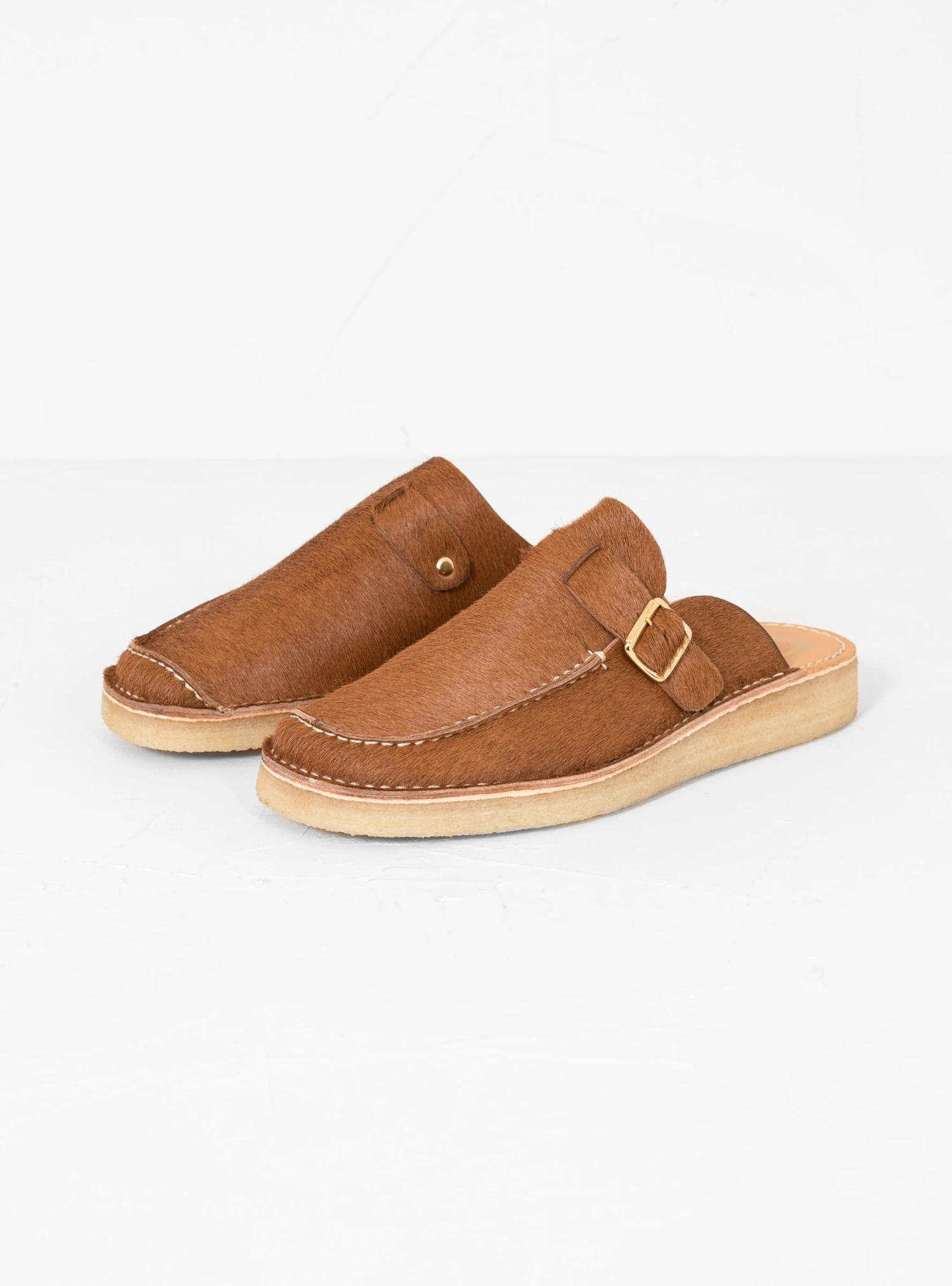 Side Seam Mules Brown - Image 2