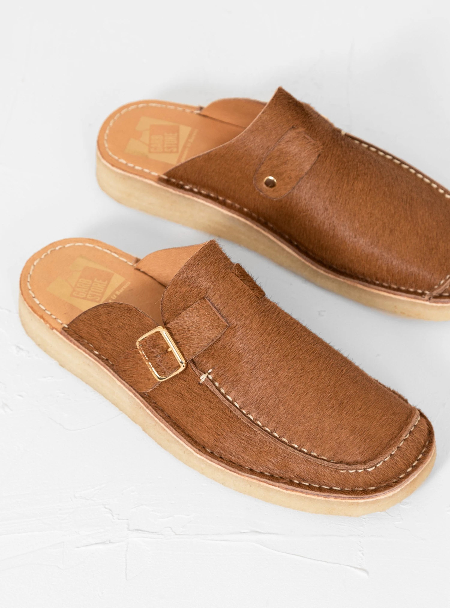 Side Seam Mules Brown - Image 3
