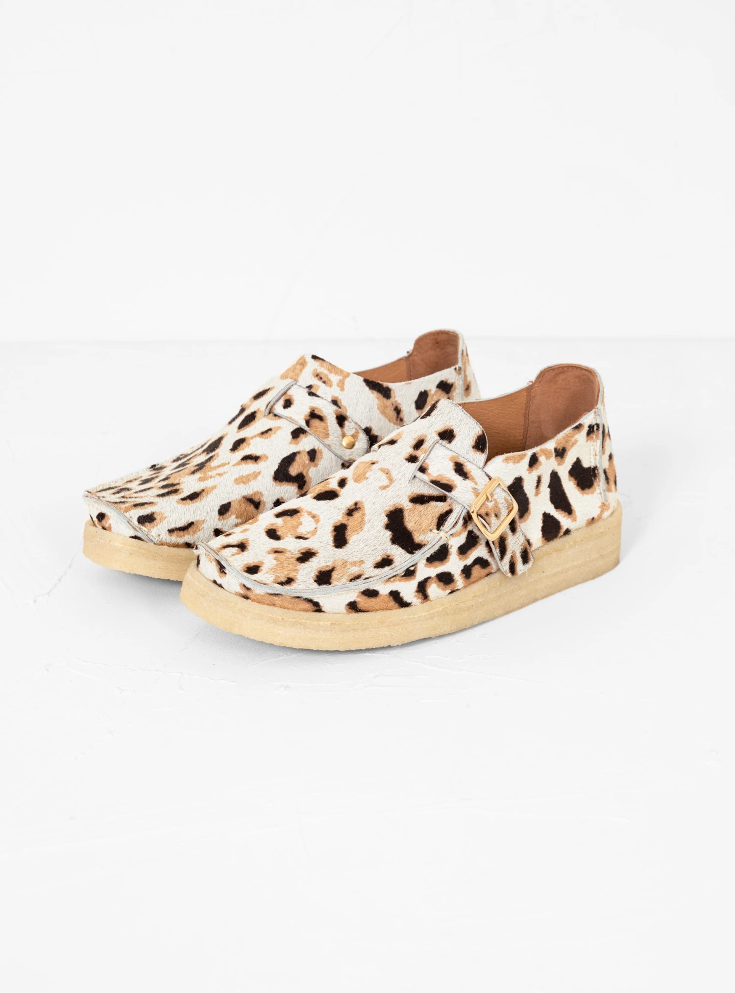 Side Seam Slide Shoes Leopard Print - Image 2