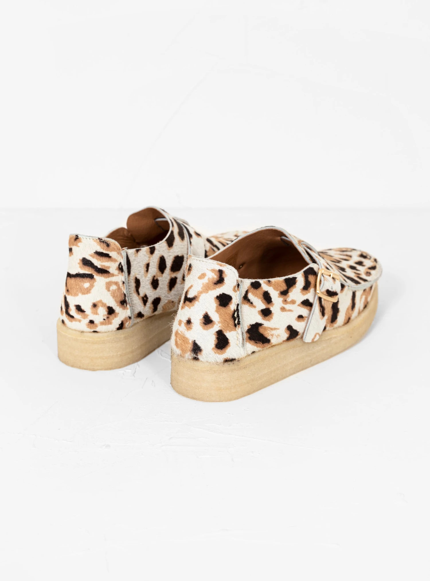 Side Seam Slide Shoes Leopard Print - Image 4