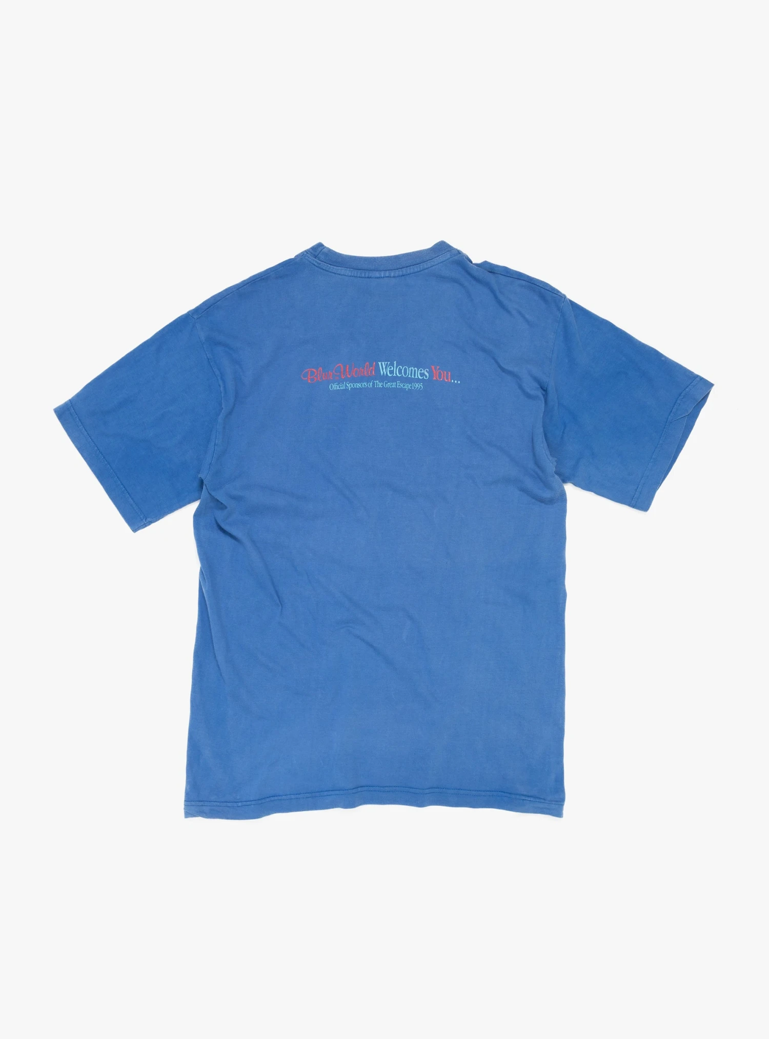 '90s Blur World T-shirt Blue - Image 2