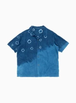 Kapital Japanese Indigo Shibori Aloha Shirt