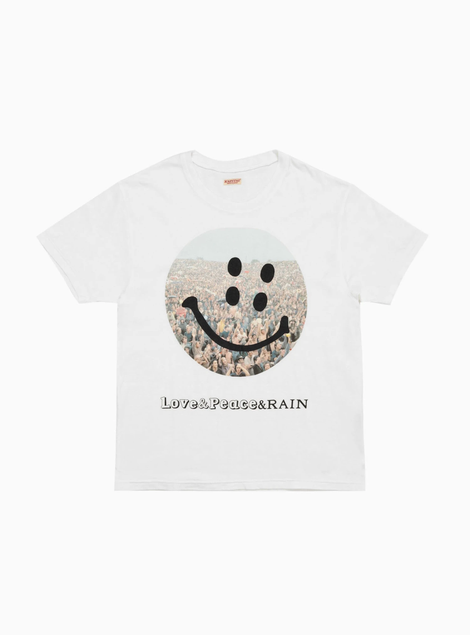 Festival Smilie Short Sleeve Tee White