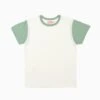 La'ie Short Sleeve T-shirt Off White & Sage