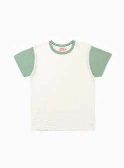 La'ie Short Sleeve T-shirt Off White & Sage