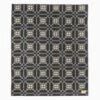 Wool Blanket Black Jacquard