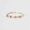 Tonal Four-Step Ring 14k Yellow Gold