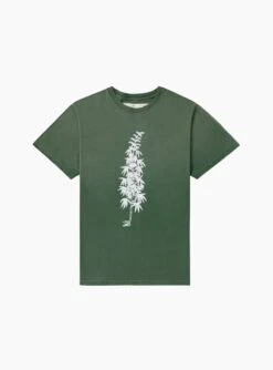 More Peace, More Freedom T-Shirt Washed Forest Green