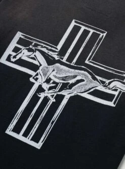 Mustang Cross T-Shirt Washed Black