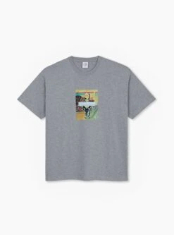 Polar Skate Co Skeleton Kid T-shirt Heather Grey