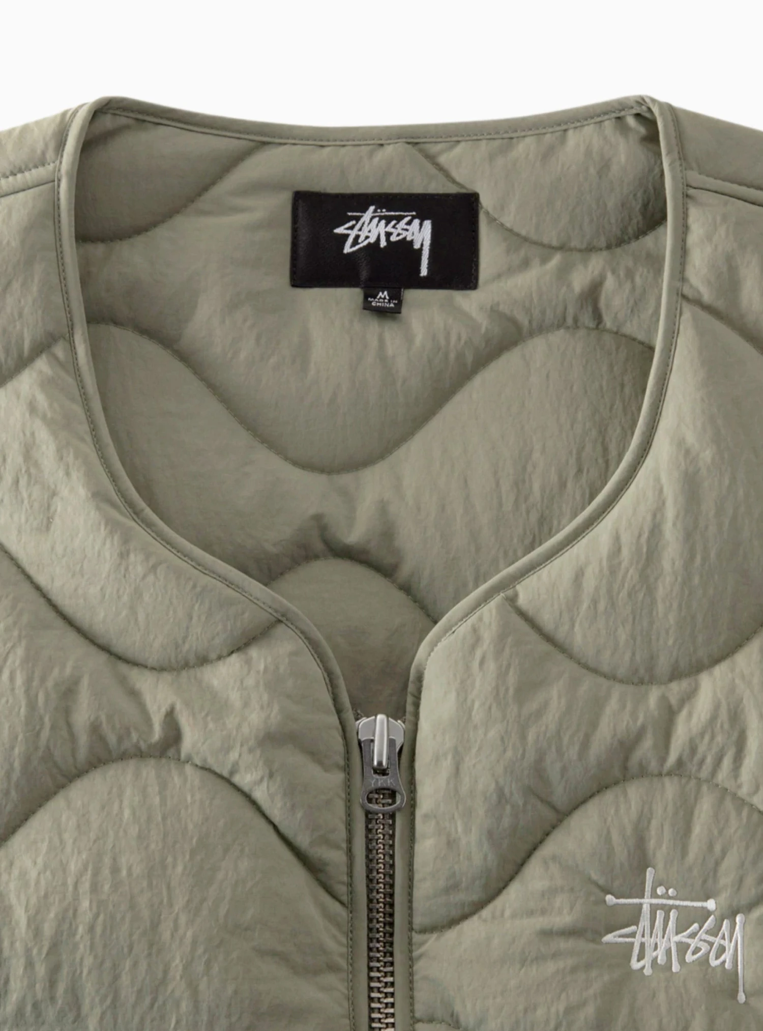 Stüssy Recycled Nylon Liner Vest Coyote Beige - Image 3