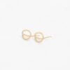 Small Link Gold-Plated Earrings