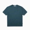 Striped Slub T-shirt Green & Blue